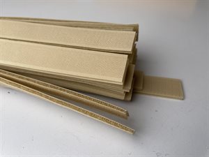Velcrobånd 50 cm - beige i 2 cm bredde, påsyning.